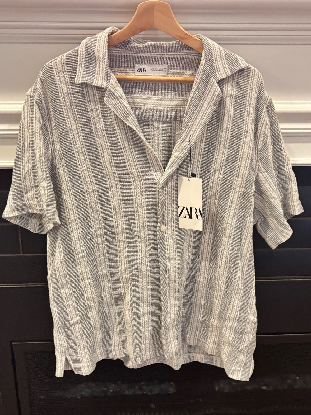 NWT Zara Woven Button Down